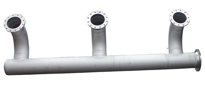 Edelstahl-Kühlwasserverteiler DN 300 Edelstahl-Kühlwasserverteiler DN 300